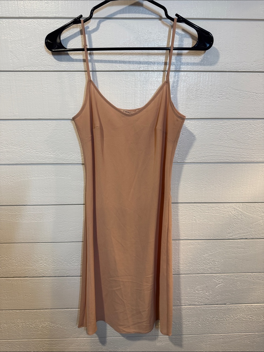 TWINSET Classic Women's Slip Dress - Nude- xs-small